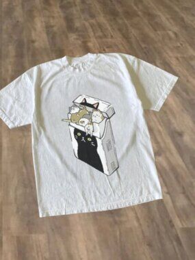 Cats Packed in Cigarette Box Funny T-shirt